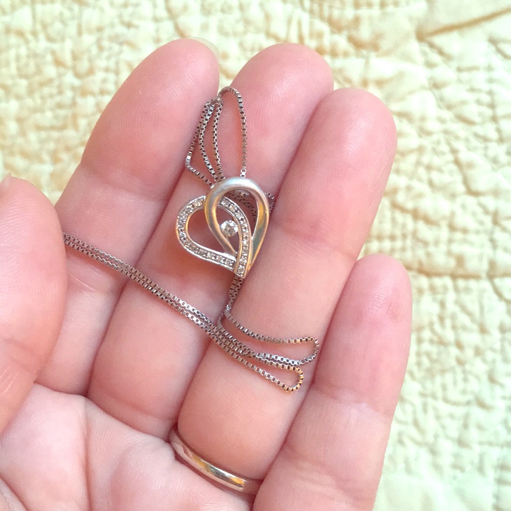 Diamond heart necklace